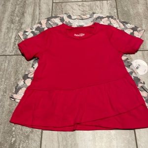 2pc,ponytails,dress for girls,6X,gray in butterfly design &,red w/asymmetrichem
